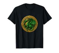 Ireland St Patrick Day Celtic Dragon Green Celebration Irish T-Shirt