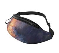 Ireland Sunset Seascape Printed Fanny Pack for Men Women Crossbody Waist Bag Pack Bum Bag with Adjustable Strap for Hiking Running Travel Cycling