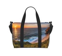 (Ireland Sunset Seascape) Waterproof Lightweight Hand Travel Bag - Large Carry-On for 3-5 Day Trips | Air Travel, Sports, Weekend Use | Men & Women (1-Pack)