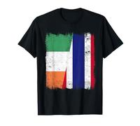 Ireland Thailand Half Flag Irish Thai Roots T-Shirt