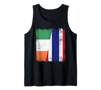 Ireland Thailand Half Flag Irish Thai Roots Tank Top
