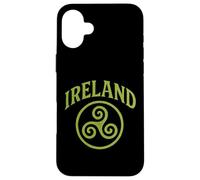 Ireland Triskele The Smiling Irish Eyes Celtic Triple Spiral Case for iPhone 16 Plus
