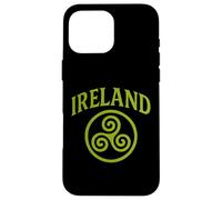 Ireland Triskele The Smiling Irish Eyes Celtic Triple Spiral Case for iPhone 16 Pro Max