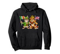 Ireland UK Flag Irish British Roots St. Patrick's Day Pullover Hoodie