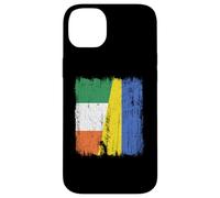 Ireland Ukraine Half Flag Irish Ukrainian Heritage Case for iPhone 14 Plus