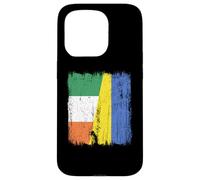 Ireland Ukraine Half Flag Irish Ukrainian Heritage Case for iPhone 15 Pro