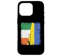 Ireland Ukraine Half Flag Irish Ukrainian Heritage Case for iPhone 16 Pro