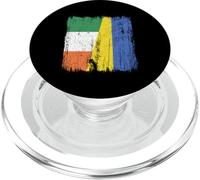 Ireland Ukraine Half Flag Irish Ukrainian Heritage PopSockets PopGrip for MagSafe