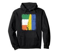 Ireland Ukraine Half Flag Irish Ukrainian Heritage Pullover Hoodie