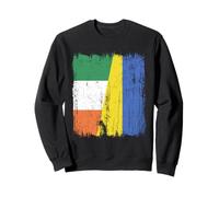 Ireland Ukraine Half Flag Irish Ukrainian Heritage Sweatshirt