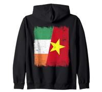 Ireland Vietnam Half Flag Irish Vietnamese History Zip Hoodie