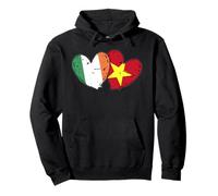 Ireland Vietnam Heart Flags Irish Vietnamese Love Pride Pullover Hoodie