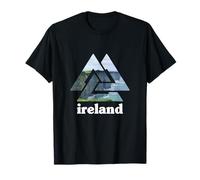 Ireland Viking Valknut Nature Triangles Mountains T-Shirt