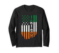 Ireland Vintage American Irish Flag Long Sleeve T-Shirt