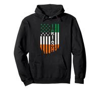 IRELAND Vintage American Irish Flag Pullover Hoodie