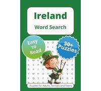 Ireland Word Search Puzzle Book: Word Searches with Easy to Read Print About Irish, Leprechauns, Shamrocks and More | 6x9 inches, 110 pages | 50+ Puzzles … Gift for Vacations Holidays and Free Times