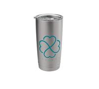 Irelands Lucky 4 Leaf Irish Clover Stainless Steel Insulated Tumbler