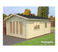 Palmako Irene 3.8m x 5.7m Log Cabin Garden Building (44mm)