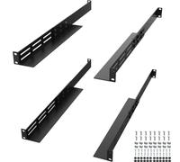 IRENPORU 1U Universal Rack Mount Rails, 4-Post Server Rack Rail