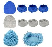 Irenwarl 10 Pcs Car Window Cleaner, Car Window Interior Cleaner Wipes, Multifunctional Window Cleaner, Microfibre Wiper Cleaning Tool, Microfibre Pads for Windscreen