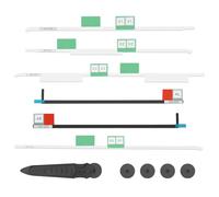 Irenwarl Adhesive Strip for LCD Display Screen, Adhesive Tape Strip, Replacement Tape Compatible with Apple iMac 21.5 inch A1418 Retiona 2012-2015 with Tools to Open the LCD Display (Updated Model)