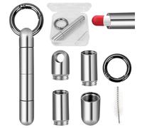 Irenwarl Aluminium Alloy 3-Compartment Waterproof Pill Box with Key Ring for Travel