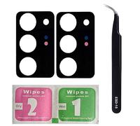 iReplaceParts Pack of Two Camera Lens For Samsung Galaxy Note 20 Ultra SM-N985 SM-N986 Rear Camera Lens Replacement Kit With ESD-15 Tweezers and Wet & Dry Screen Wipe Pack