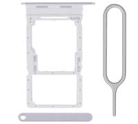 iReplaceParts SIM Tray Replacement Dual Sim Holder Slot Rubber Gasket With Sim Tray Ejector Tool For Samsung Galaxy A16 5G SM-A166 (Silver)