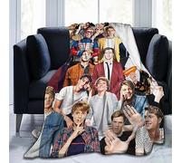 Ireser Blanket Jace Norman Soft and Comfortable Wool Fleece Throw Blankets for Sofa Office car Camping Yoga Travel Home Decoration Cozy Plush Beach Blanket Gift