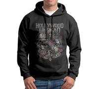 Ireser Men Hollywood Hoodie Undead Sweatshirt Thick Hooded Sweatshirt Pullover Black
