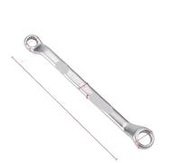 IRFHDCX 2pcs Multifunctional Double-Ended Spanner Double Head Box End Wrench Heat Treated Hardened Offset Ring for Pipe Furniture Machinery DIY(9x11)