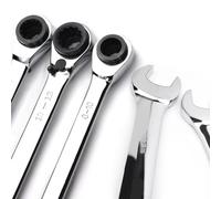 IRFHDCX 3-in-1 Ratchet Wrench 1Pcs 8-27mm Triple Head Box Plum Torx Open-End Professional Tool Kit for Pipe Furniture Machinery DIY(11-9x11)