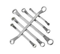 IRFHDCX 5.5-46mm Double Box End Wrench Set Chrome Vanadium Steel Forged Heat Treated High Strength Mirror Rust Proof Tool for Pipe Furniture Machinery DIY(13-16mm)