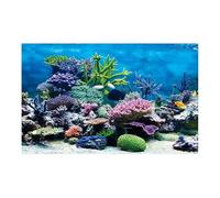 IRFHDCX Fish Tank Background PVC Fish Tank Decoration Poster Double Side 3D Background For Aquarium Ocean Plants Landscape Painting Sticker Decor Ornament(WHITE,50x80cm)