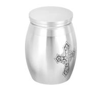 IRFHDCX Pet Urns For Dogs Ashes Metal Urns, Pet, Decorative, Souvenir, Commemorative, Burial, 16mm*25mm(Silver)