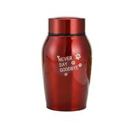 IRFHDCX Pet Urns For Dogs Ashes Stainless Steel Pet Urns Dog Cat Bird Mouse Cremation Ashes Urn Sealed Funeral Supplies For Dogs(Color2,6.5x13CM)