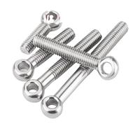 IRFHDCX Screw Eyes 1/2/5pcs M5 M6 M8 M10 M12 304 Stainless Steel Eye Bolt Stud Articulated Anchor GB798(50mm,M5 5PCS)