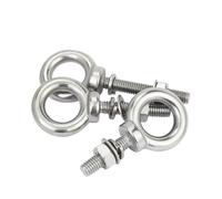IRFHDCX Screw Eyes 304 Stainless Steel M10 M12 M14 M16 M18 M20 M22 M24 M27 M30 Eyebolts with Nut Washer Marine Lifting Eye Ring Screws Set(M20x50mm 1set)