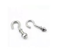 IRFHDCX Screw Eyes 304 Stainless Steel Question Mark Hook Screw/Eyebolt(1pcs M8x78)