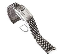 IRFKR 20mm Solid Stainless Steel Watchband For Rolex GMT Oyster Perpetual Date Silver Gold Watch Strap Deployment Clasp(H)