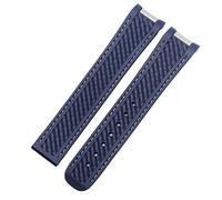 IRFKR For Omega Seamaster 300 AT150 Aqua Terra Ultra Light 8900 Series 20mm Silica Gel Watchband(Purple Green)