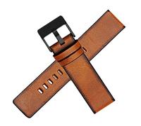 IRFKR Genuine Leather watchband for Diese DZ4323 4318 1657 7413 725 watch strap 22mm 24mm 26mm 28mm Police Retro brown original style(A-brown black,22mm)