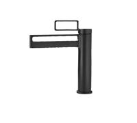 IRFKR Gold Brass Bathroom Basin Faucet Deck Mounted Hot Cold Stylish Modern Vanity Fixture(A)