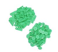 Irfora 100pcs Durable Animal Blank Ear for Livestock TPU Ear for Farm Animals, Bright Color Not Easy to Fade Breeding Population, Quarantine Management, 100 X (Wordless Green (Price of 100))