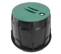 Irfora 10in Valve Box PE Plastic LCV Protective Underground Irrigation Valve Box for Lawn Landscape