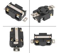 Irfora 30A 125V/ Twist Locking Electrical Plug Female Wall Receptacle, Simple and Convenient Wiring, Large Contact Area, Power Smoothly, Easy to Dissipate, Very Safe for Electrical