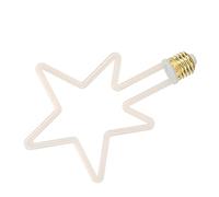 Irfora 7-Pointed Star Vintage Light LED Bulb with E27 Lamp Holder for Festive Indoor, Wide Light Area, Warm Light Color Temperature, 8W, Ideal for Cafe, Restaurant