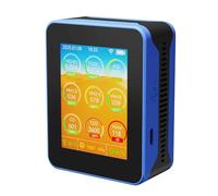 Irfora Air Quality Monitor 15IN1 Indoor Temperature and Humidity Detector Multi-Function Tester Sensor Technology, CO2/ CO/TVOC/HCHO WiFi Connection (Blue Black)