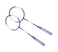 Irfora Badminton Racket Set for Beginners, Super Light Material (Purple)