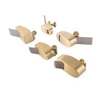 Irfora Brass Miniature Violin Woodworking Thumb Planer Set, 5Pcs 8 10 12 14 16 18mm with Curved Sole for Crafting Violins Violas Cellos and Other Wooden Musical Instruments, High
